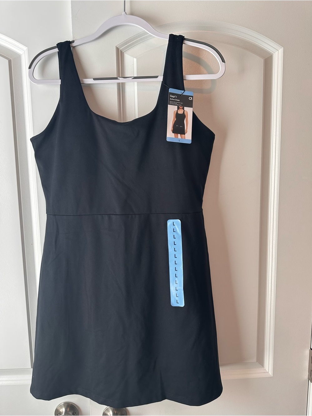 GAP Black Scoop Neck Mini Dress
